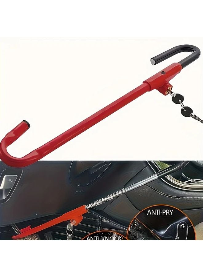 Heavy Duty Anti Theft Car Steering Wheel Lock With Alarm System 1 Set - Image 5